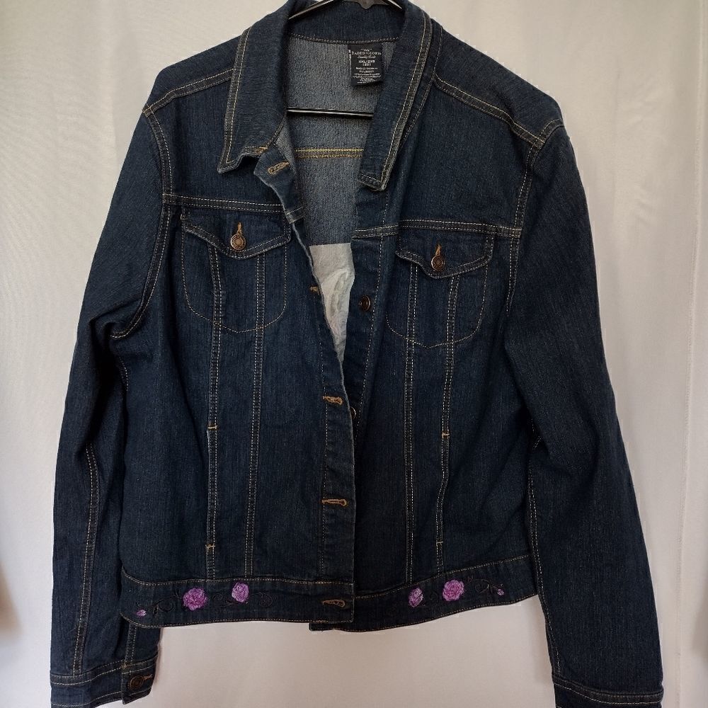 Faded Glory embroidered jacket